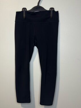 All in Motion Girls Active Capri Leggings Solid Black Size L 10/12